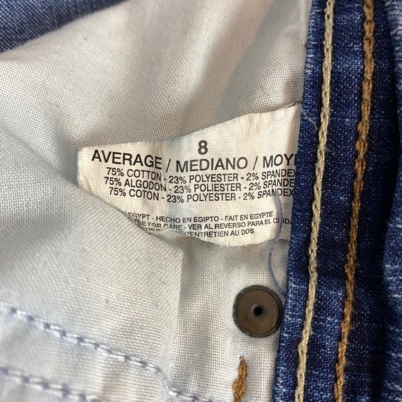 Gloria Vanderbilt High Rise Straight Leg Mom Jeans Sz 8 Average Blue - Picture 7 of 11